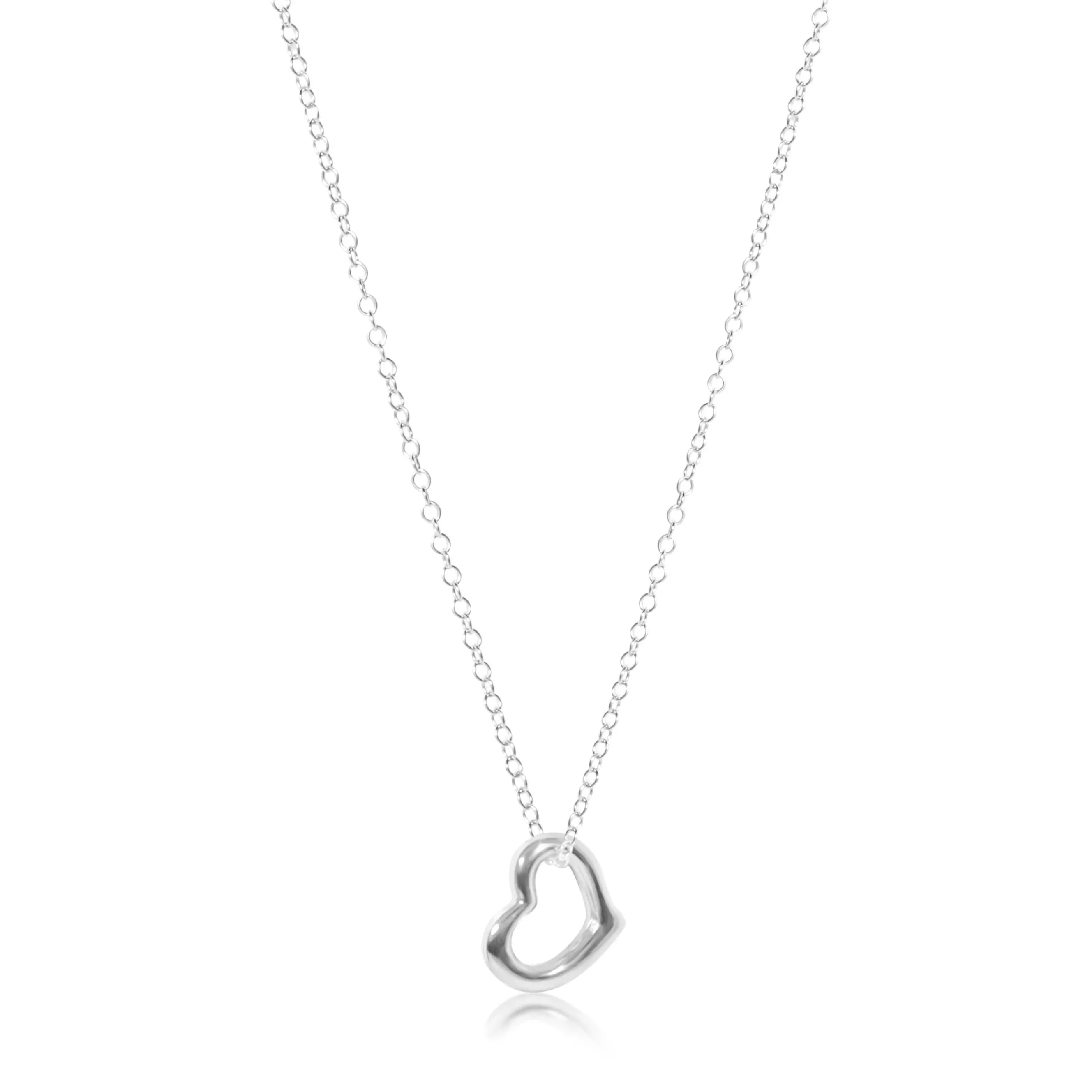 16 Sterling Love Charm Necklace