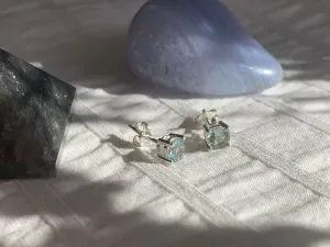 Aquamarine Sanaa Studs - Round