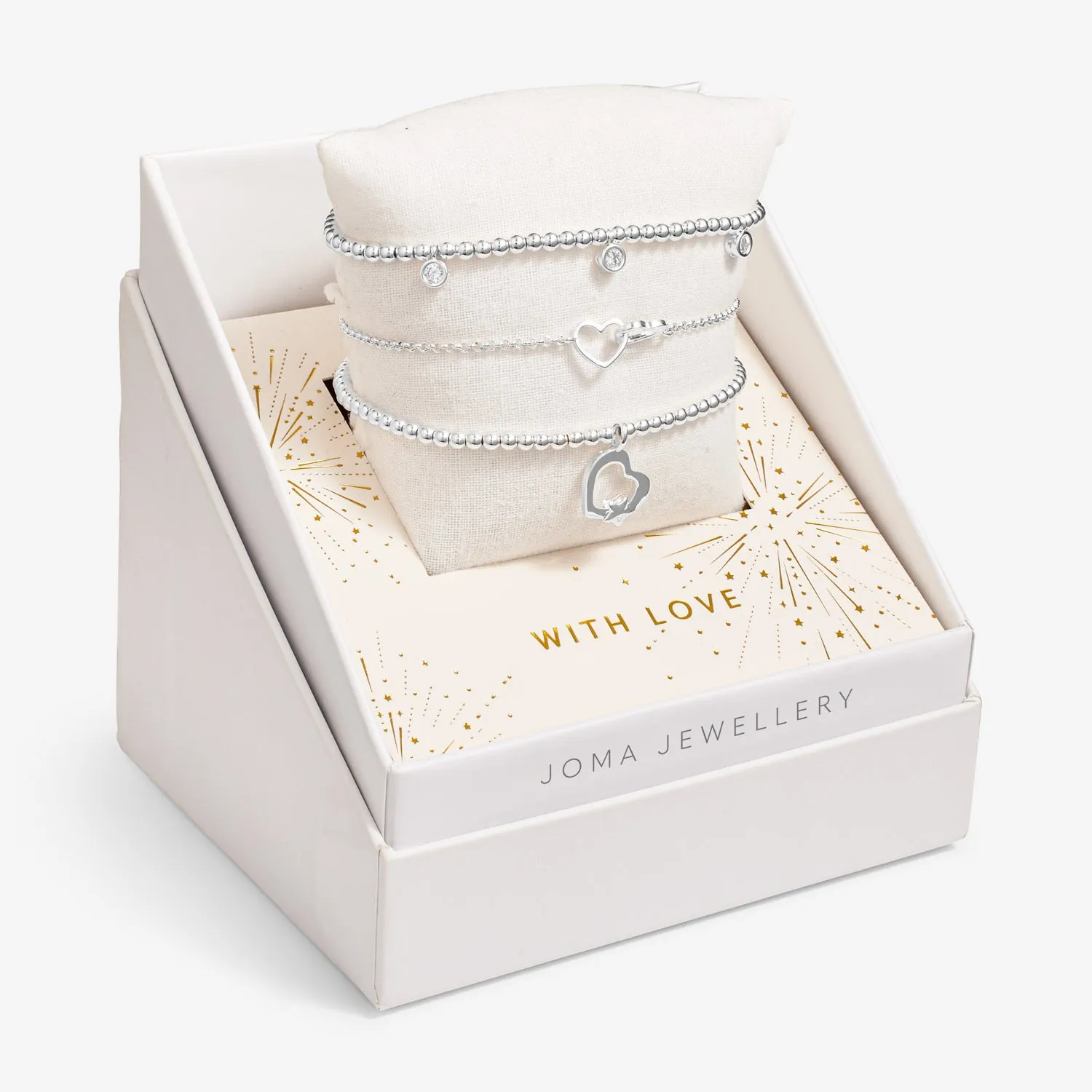 Christmas Celebrate You Gift Box With Love Silver Plated 7799