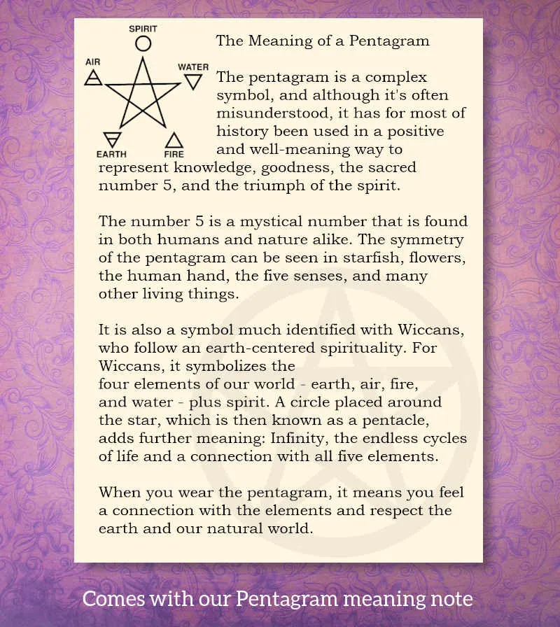 Cut-Out Pentagram / Second Degree Wicca Ring