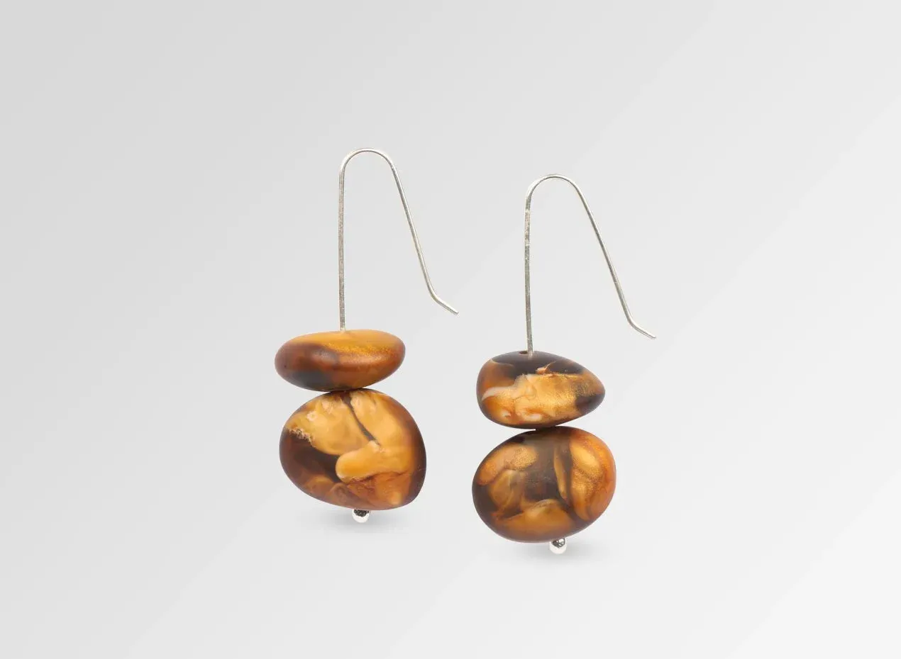 Dinosaur Designs Resin Earth Temple Earrings