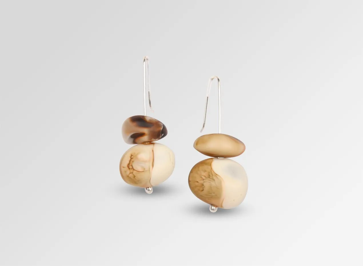 Dinosaur Designs Resin Earth Temple Earrings