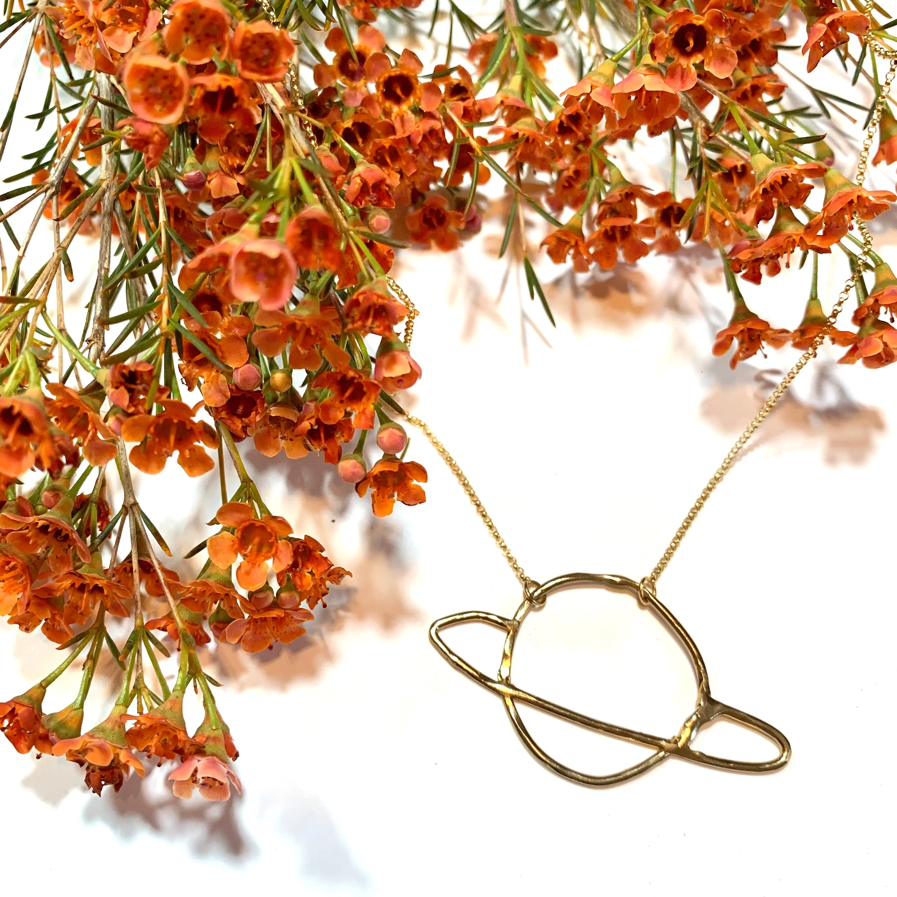 Doodle Saturn Necklace