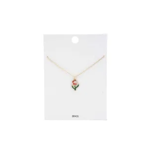 Flower Charm Necklace