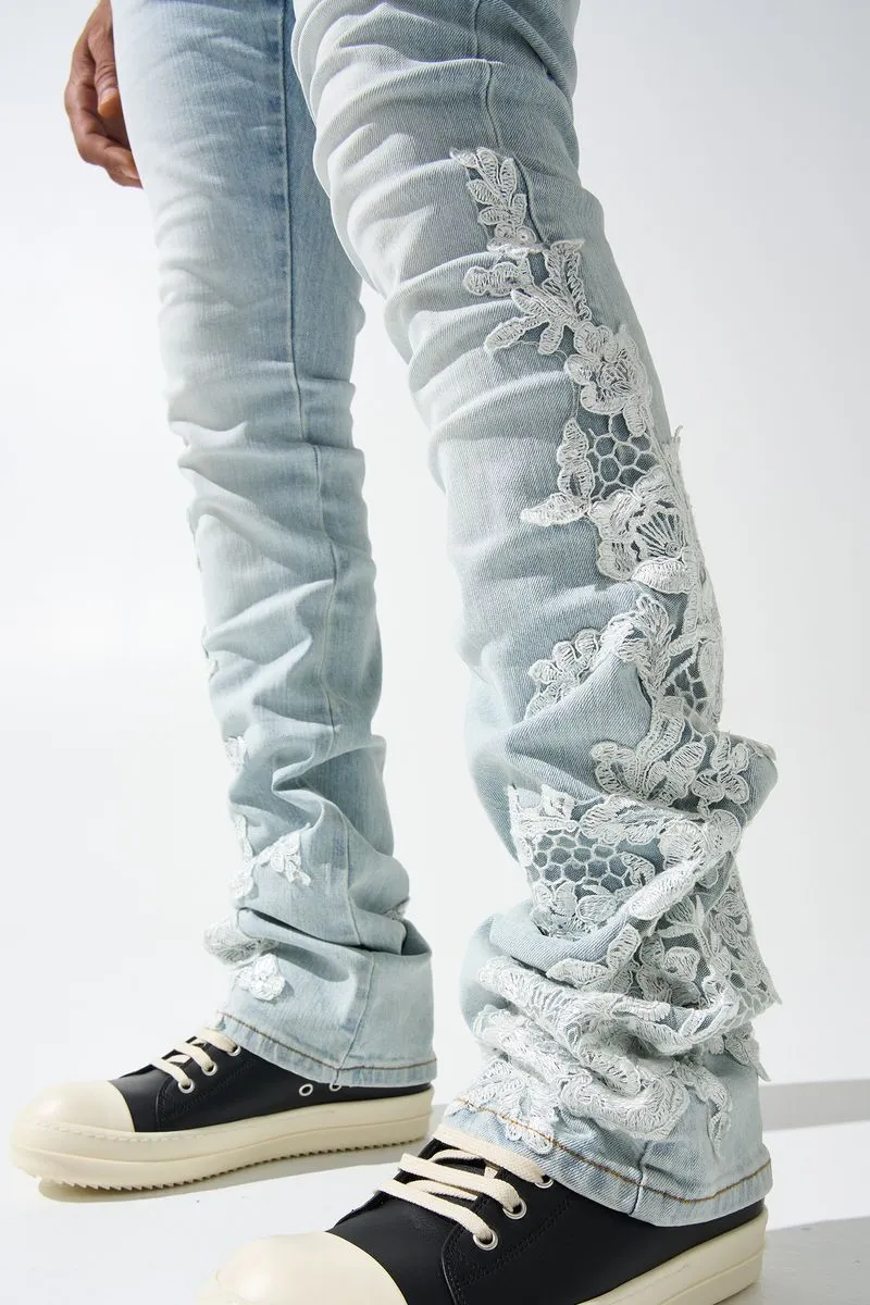 ''Garden'' Stacked Jeans
