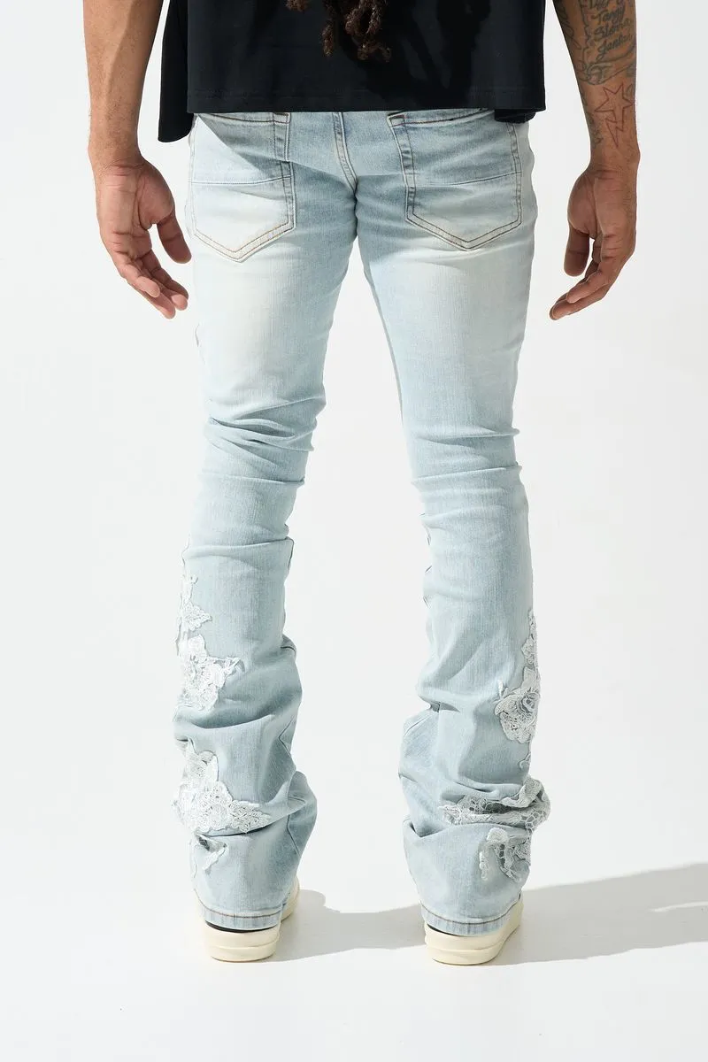 ''Garden'' Stacked Jeans