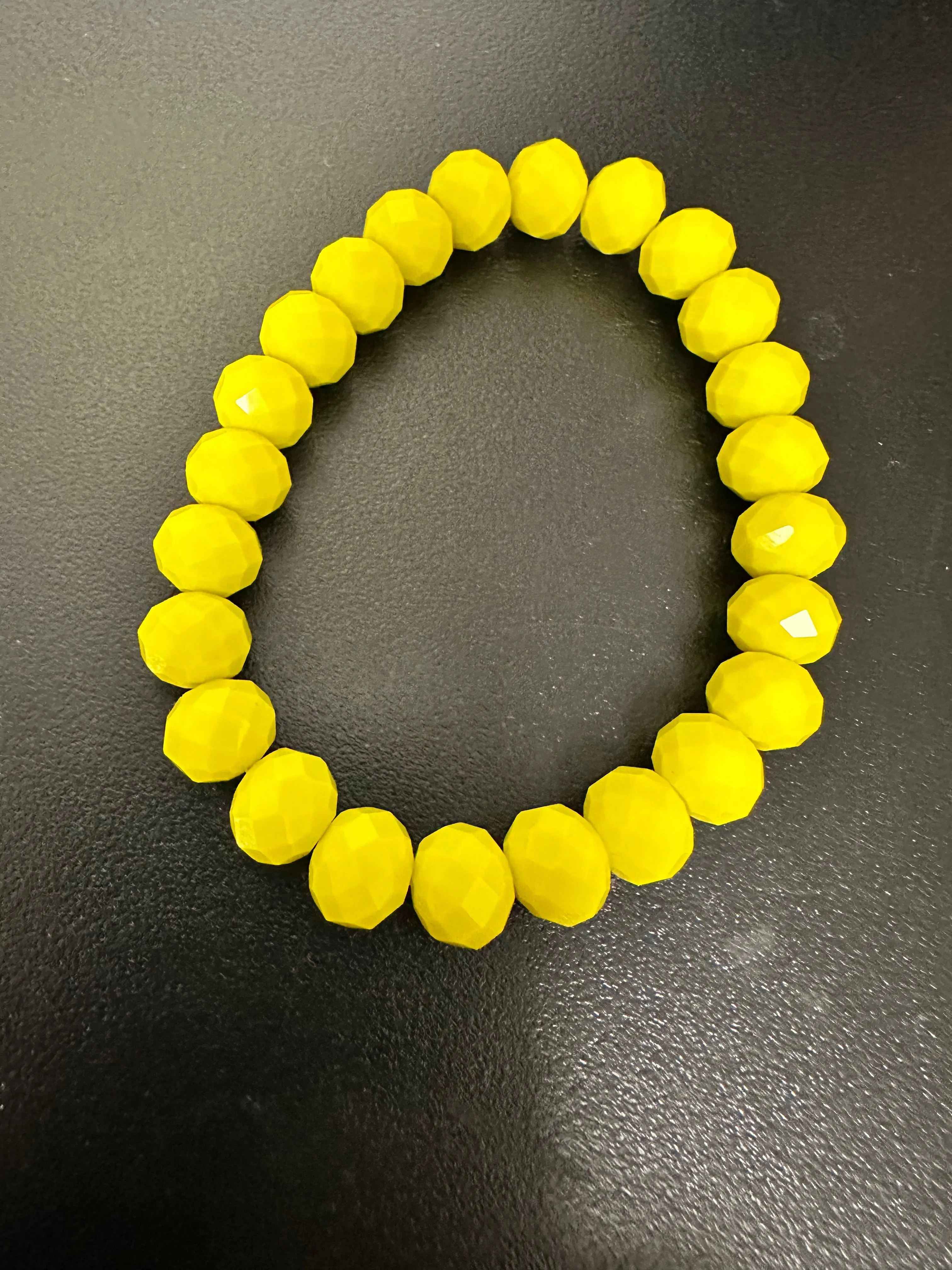 Gorgeous Hand Beaded Crystal Stretch Bracelet