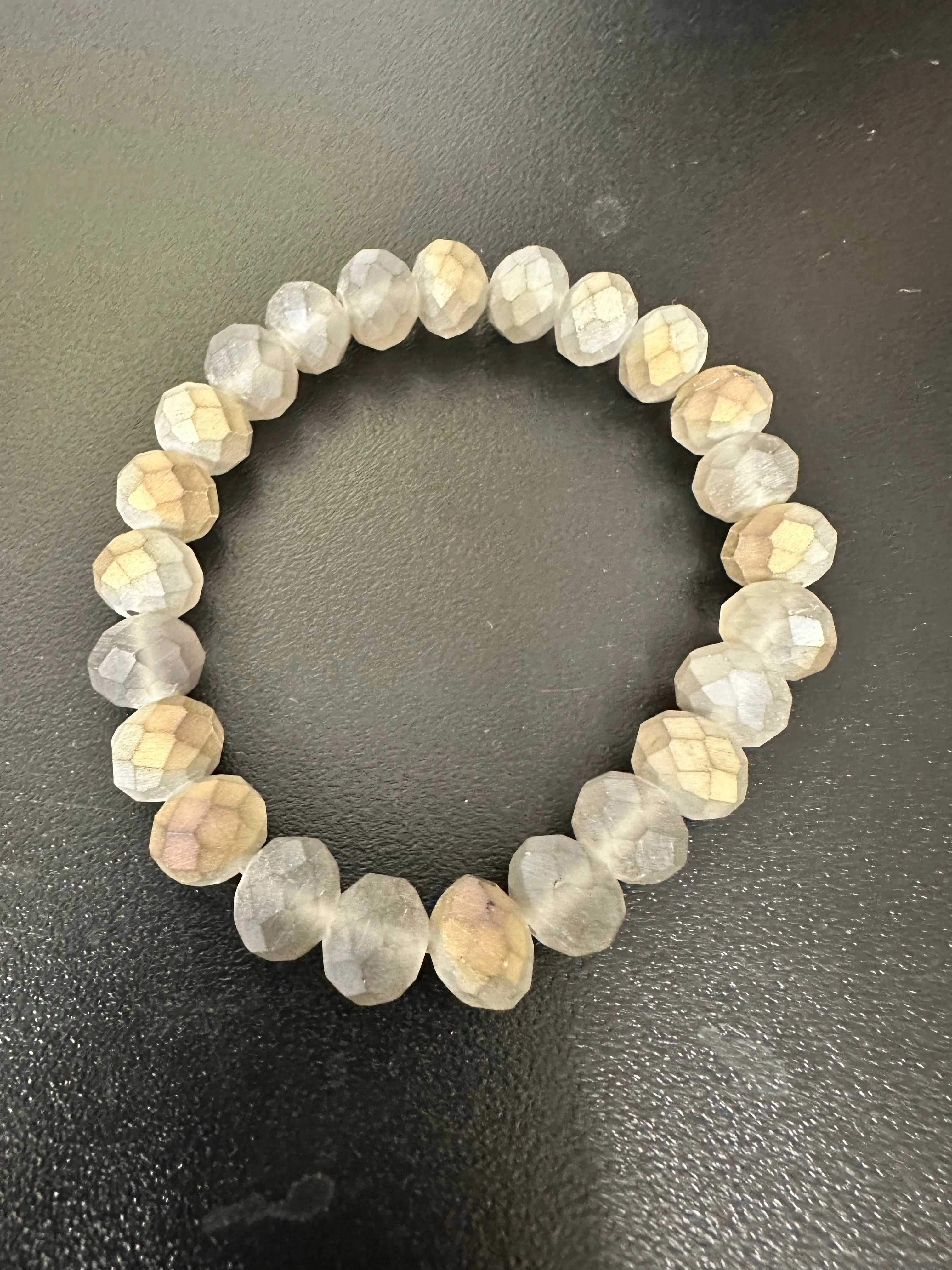 Gorgeous Hand Beaded Crystal Stretch Bracelet