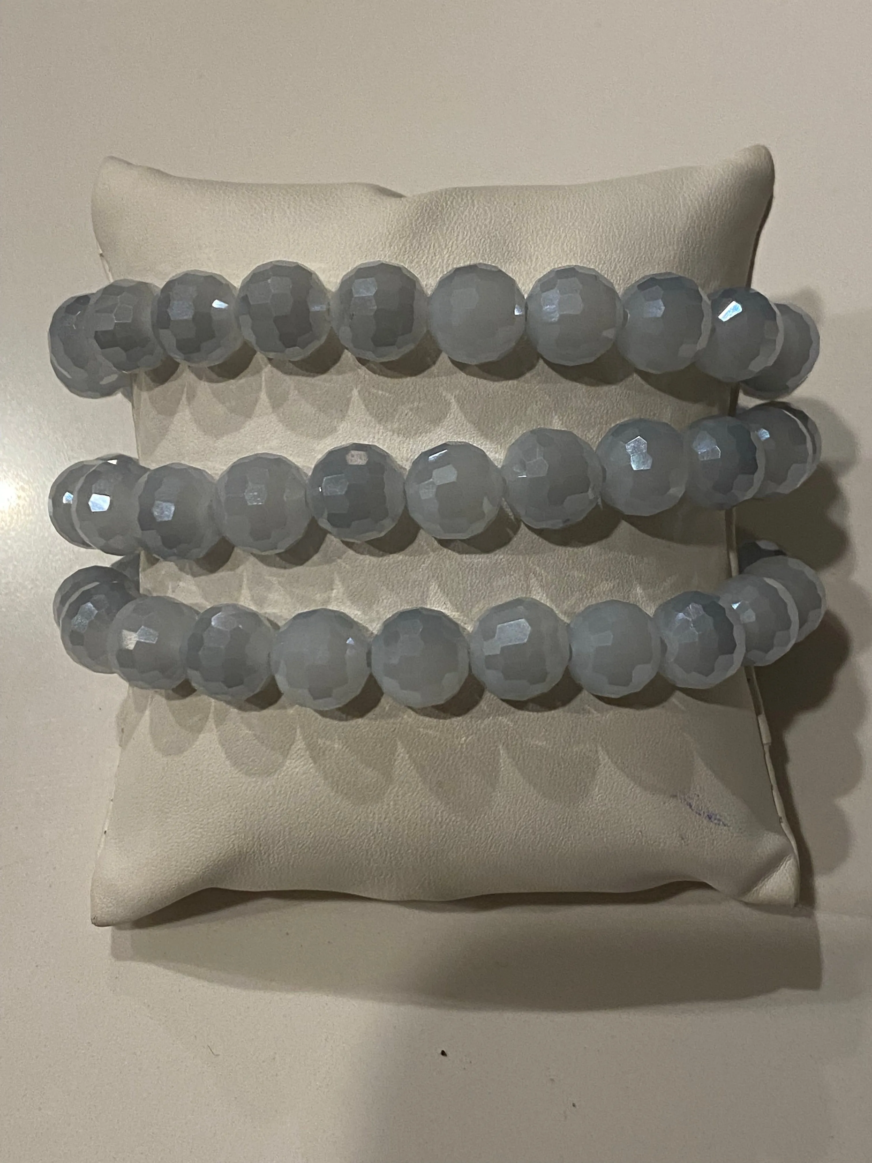 Gorgeous Hand Beaded Crystal Stretch Bracelet