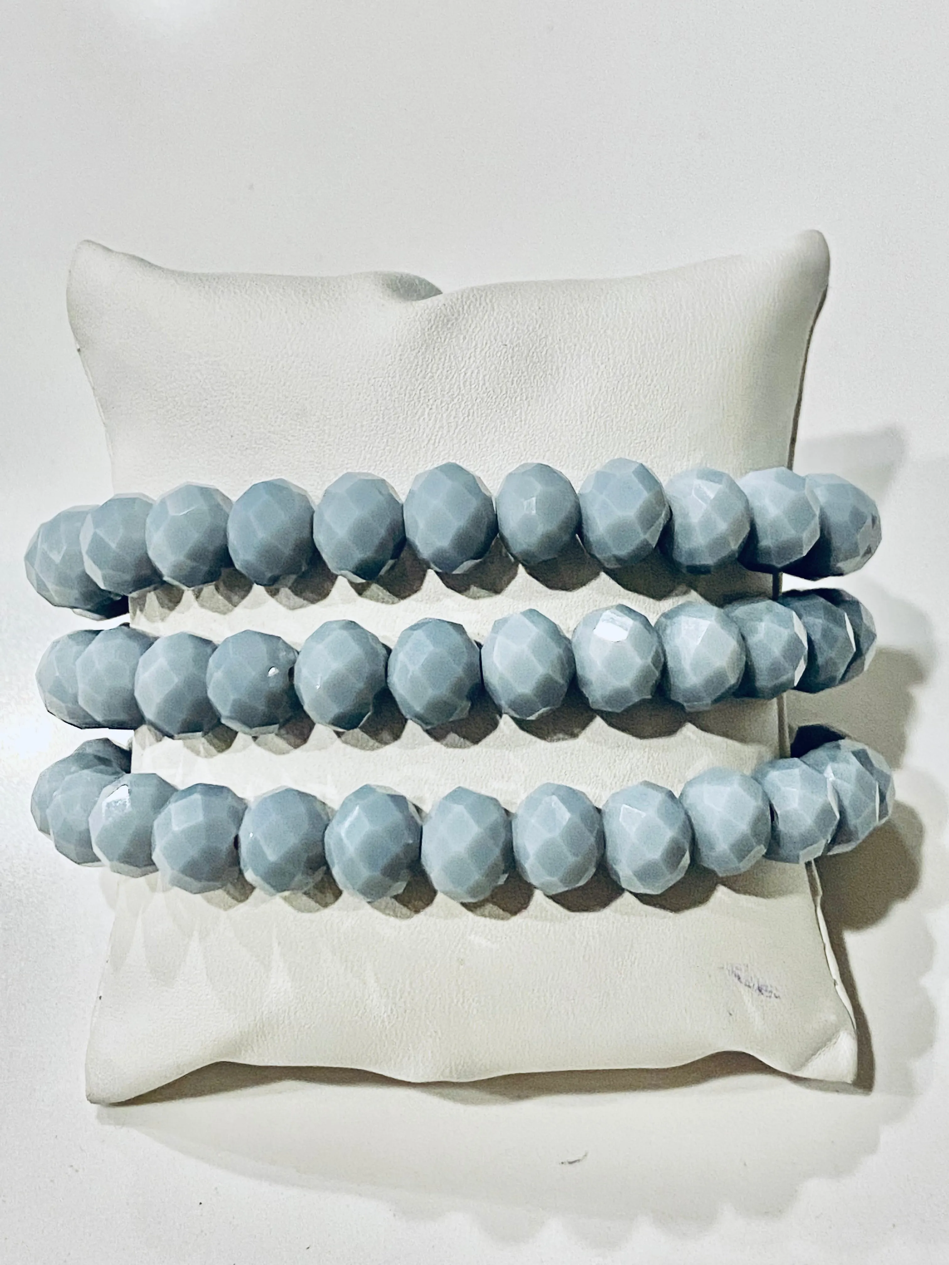 Gorgeous Hand Beaded Crystal Stretch Bracelet