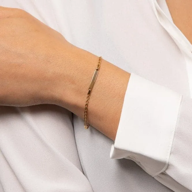 ID 9ct Yellow Gold Bracelet GB522