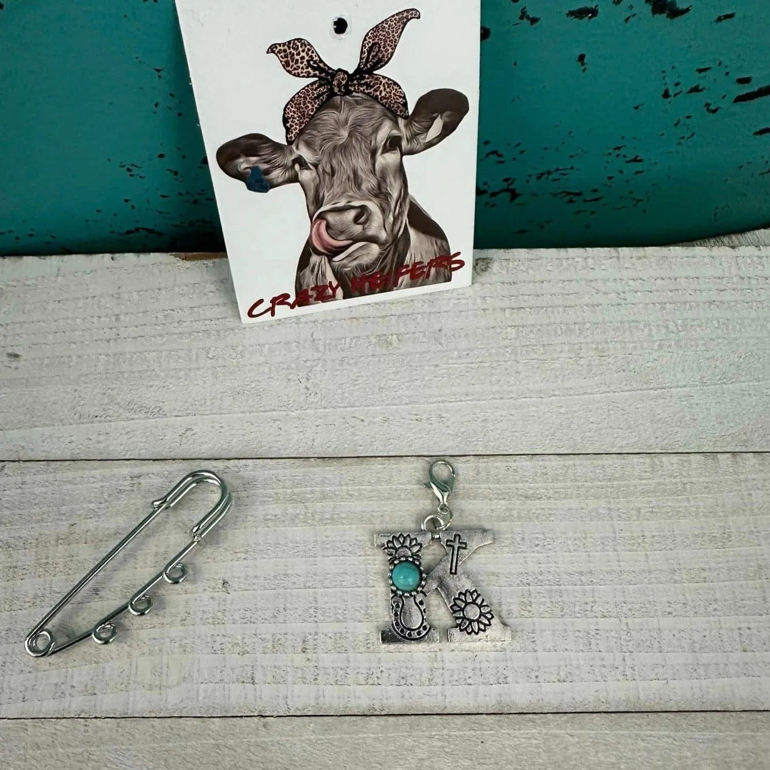 Initial Clip-on Charms: B