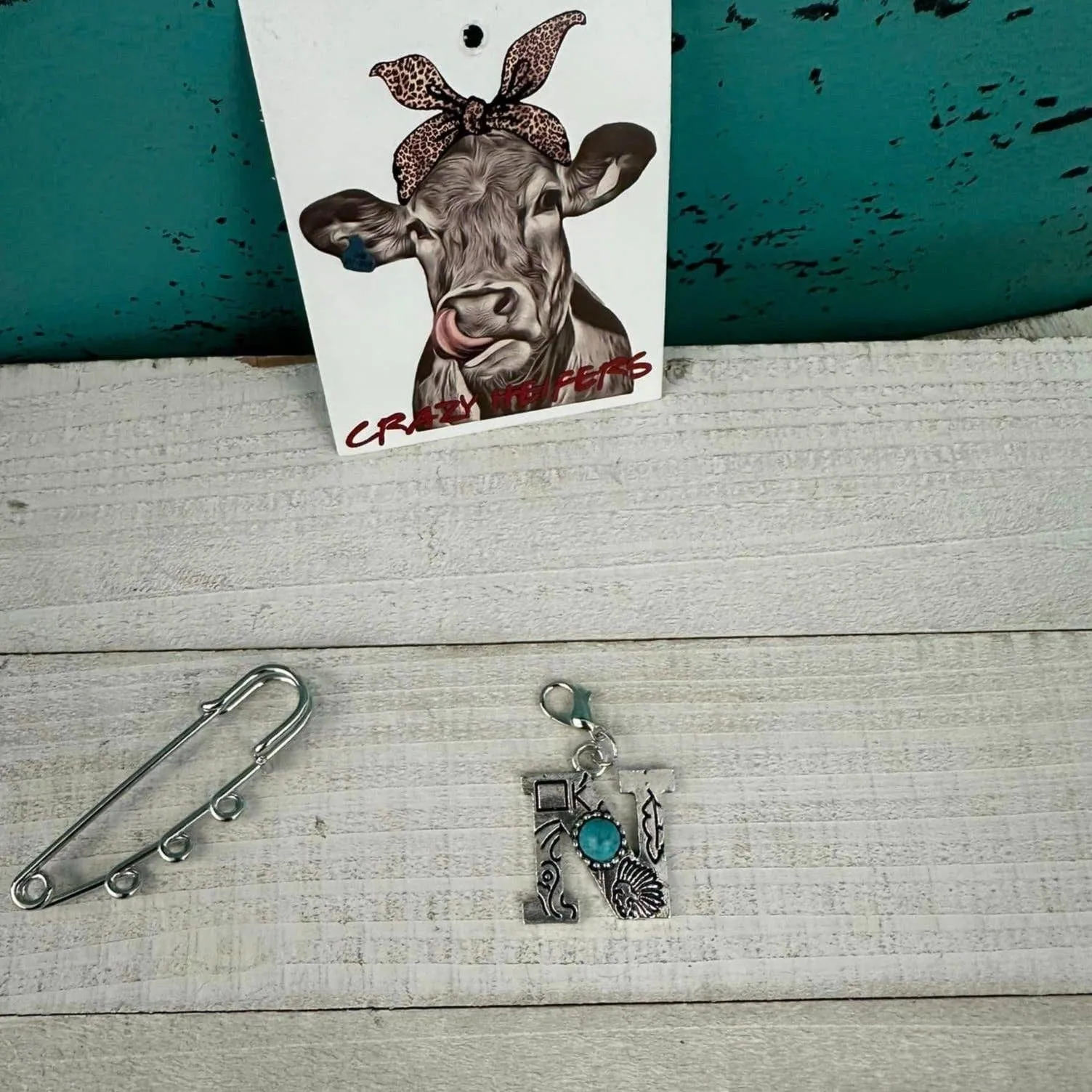 Initial Clip-on Charms: B