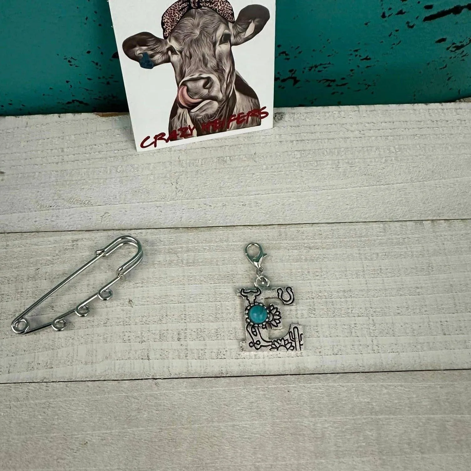 Initial Clip-on Charms: B