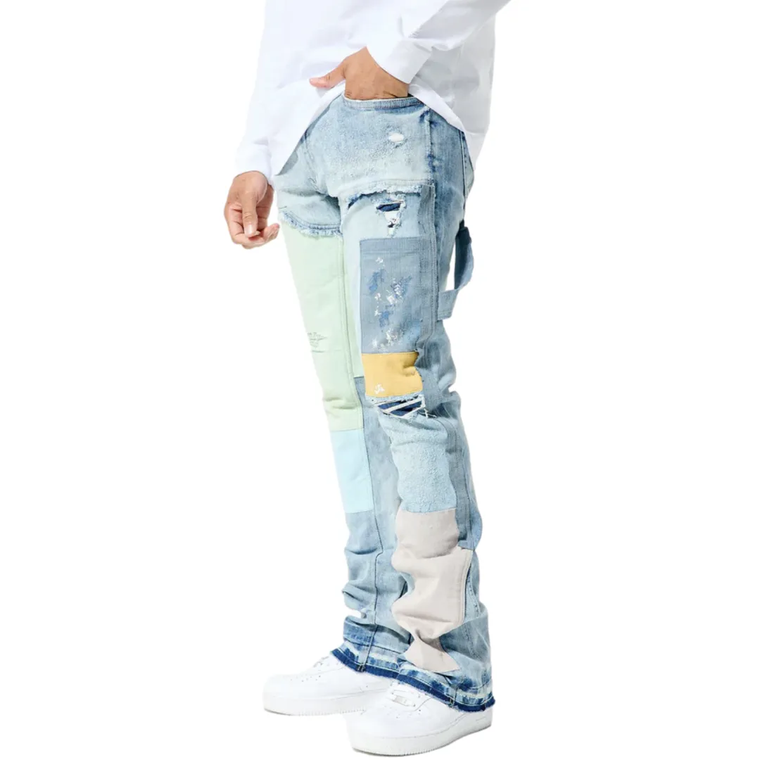 JORDAN CRAIG SEAN STACKED JEANS - ICE BLUE