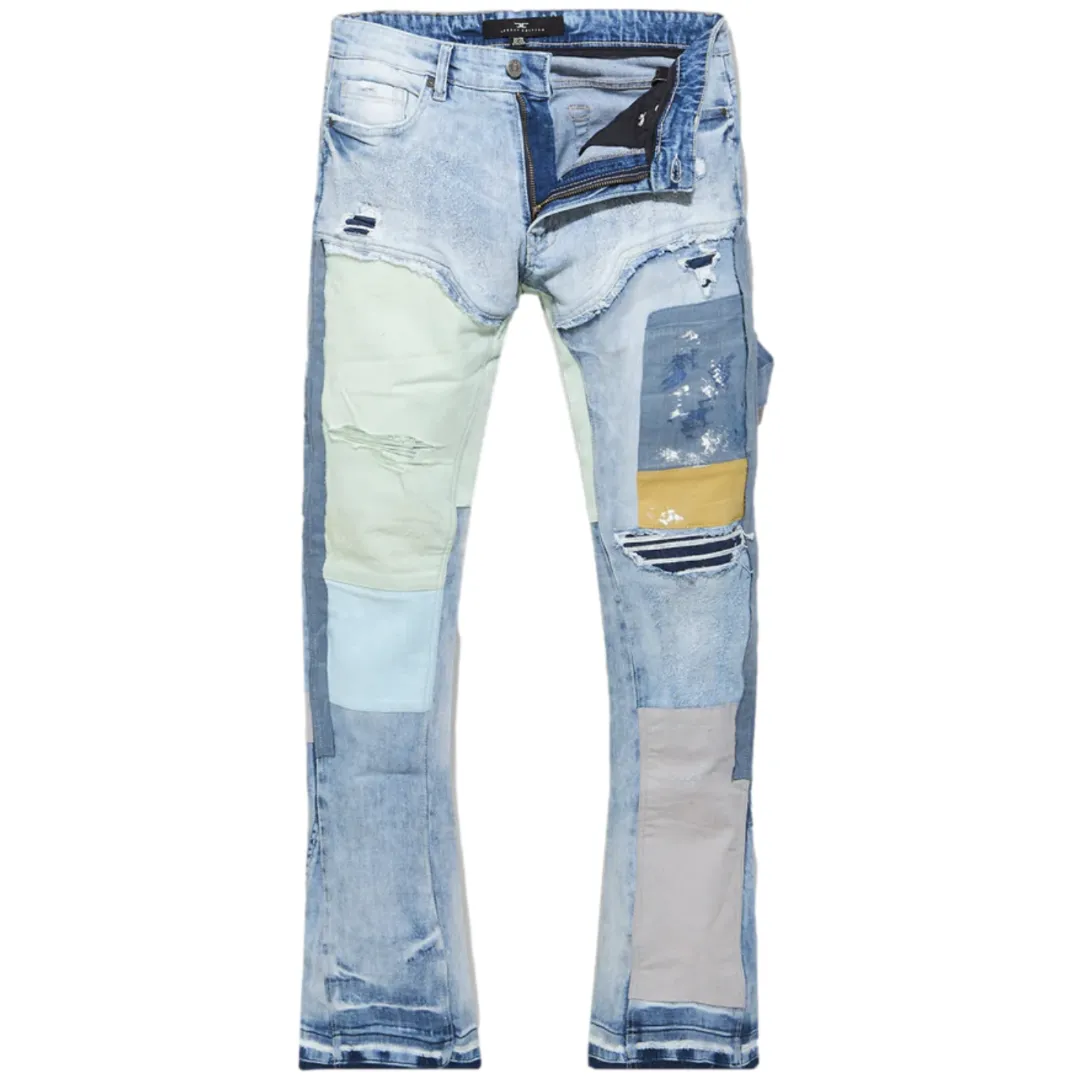 JORDAN CRAIG SEAN STACKED JEANS - ICE BLUE