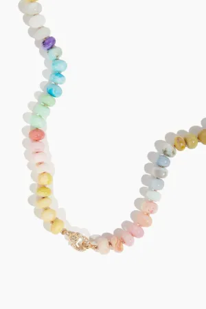 Mixed Stone Chain in 14k Yellow Gold