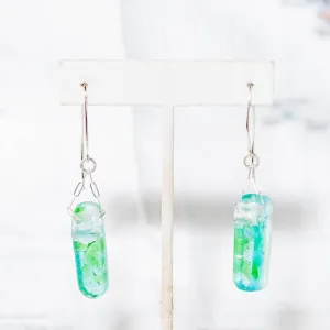 Mosaic Stiletto Sterling Silver Earrings, Confetti - USA