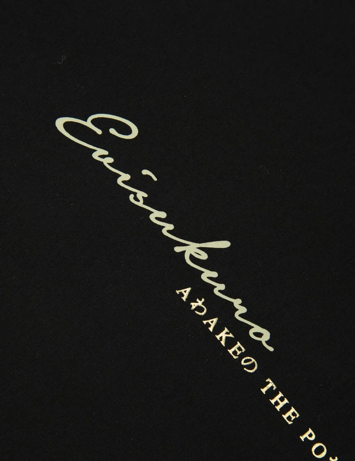 Multi Logo Foil Print Asymmetric T-Shirt