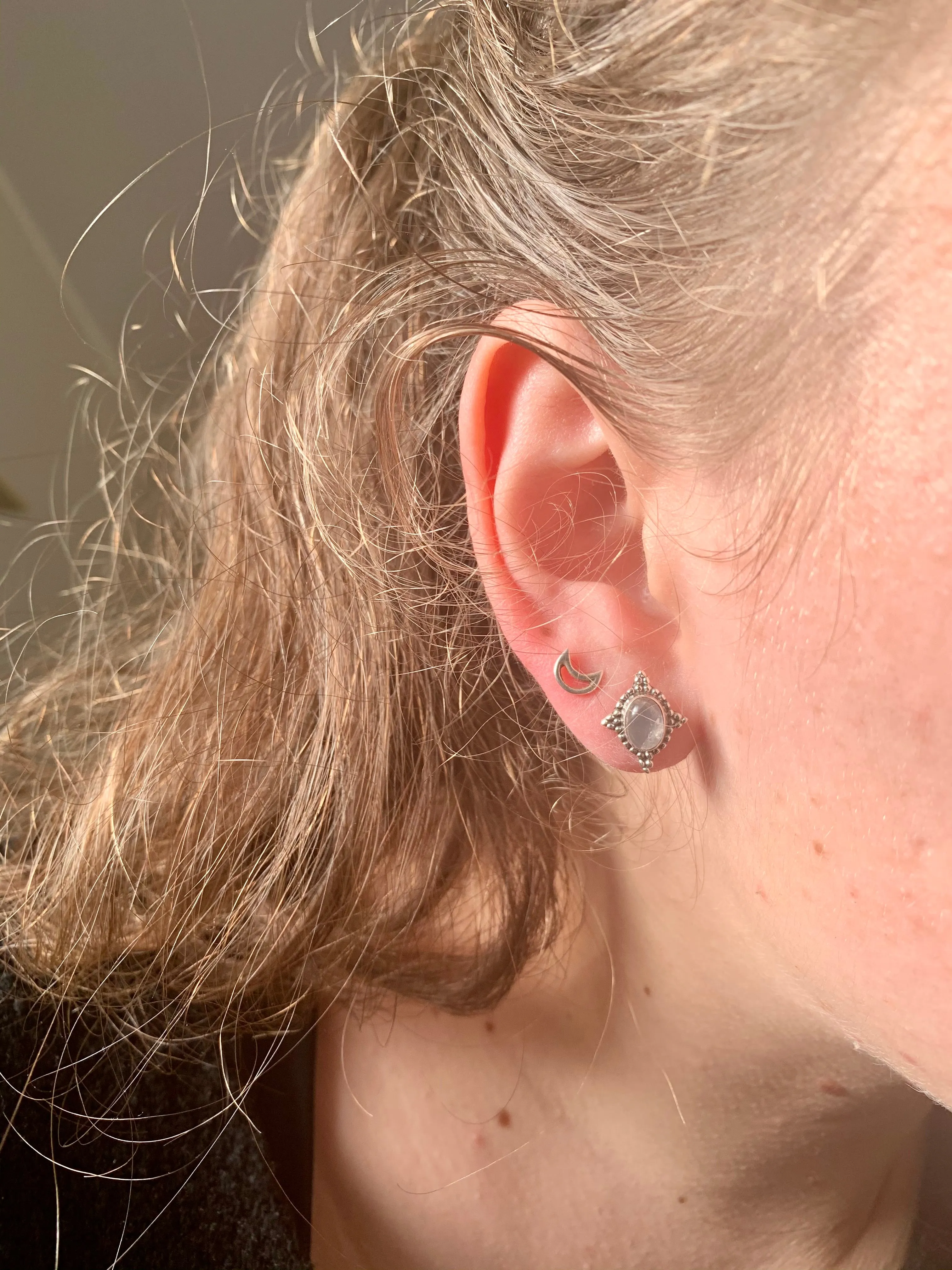 Rose Quartz Stella Studs