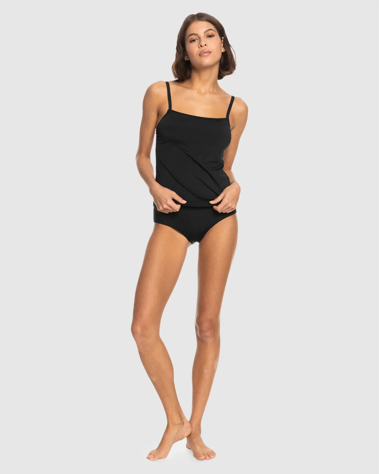 ROXY SD BEACH CLASSICS TANKINKI W/ BEACH CLASSICS HIPSTER BOTTOM - KVJ0