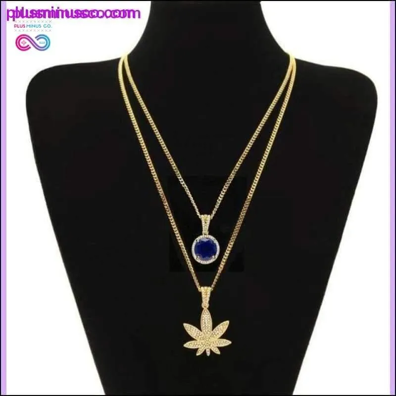 Weed Pendant Necklace With 24" Cuban Chain Hiphop Rapper