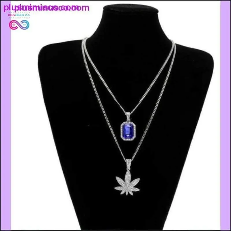 Weed Pendant Necklace With 24" Cuban Chain Hiphop Rapper